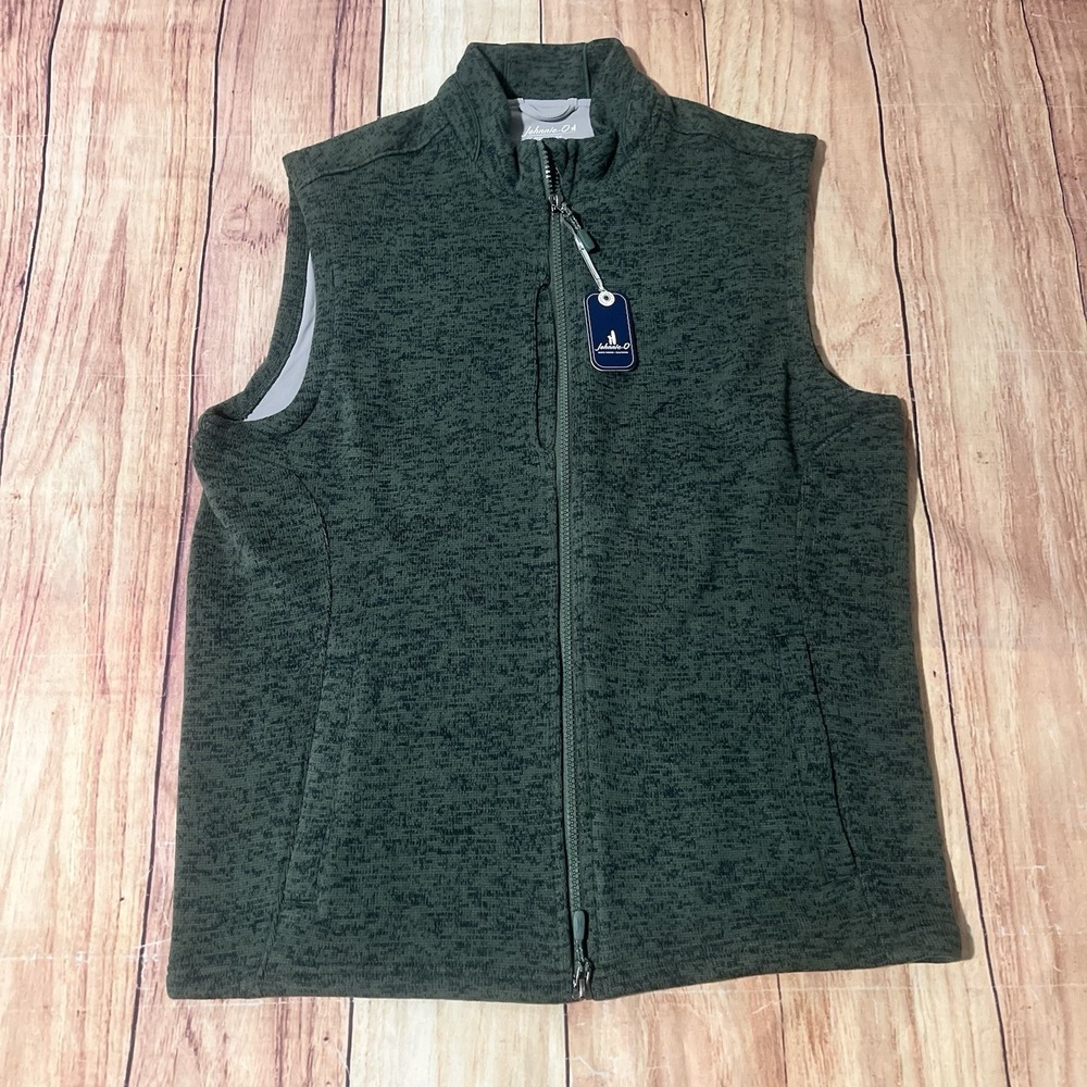 NWT Johnnie-O Men's Performance Denalis Vest Sz L Evergreen Green Golf Active
